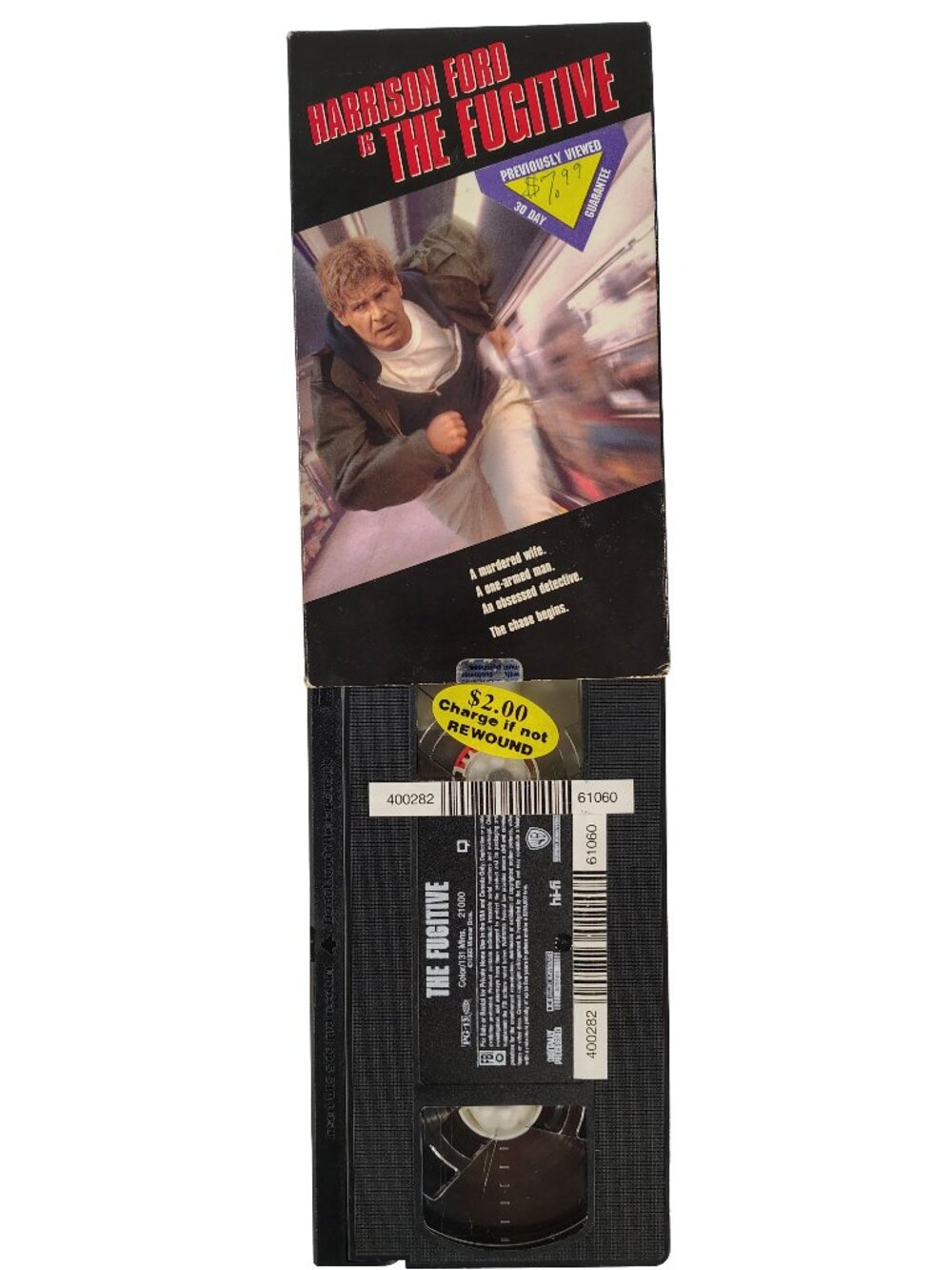 (1993) The Fugitive Rated PG-13 Thriller/Action VHS Cassette Tape